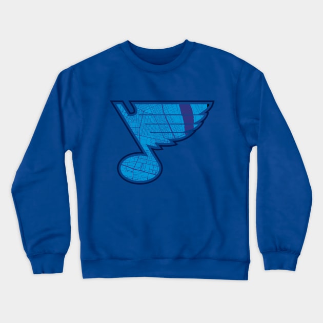 Blues City Crewneck Sweatshirt by PaybackPenguin